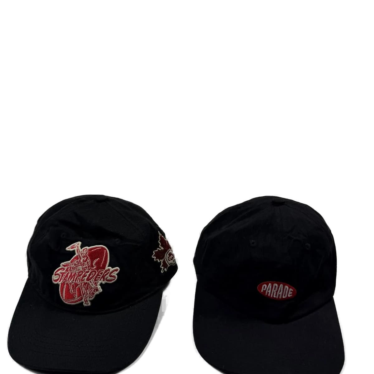 Black Graphic Cap Pair